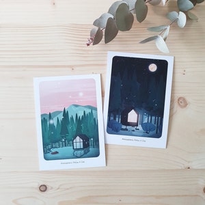 Lot 2 Cartes postales Üte