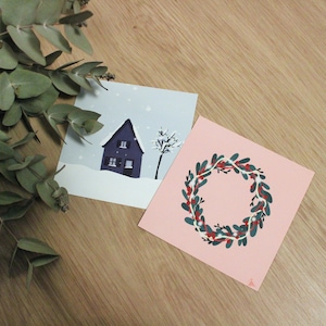 Lot 2 Cartes postales avec enveloppes