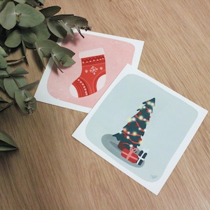 Lot 2 Cartes postales avec enveloppes