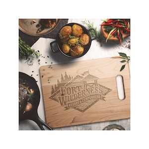 Fort Wilderness Cutting Board - Maple