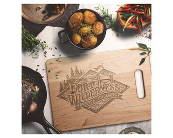 Fort Wilderness Cutting Board - Maple