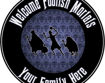 Welcome Foolish Mortals Camp Sign