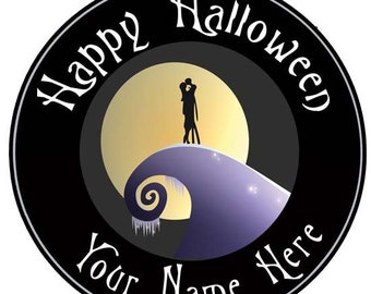 Jack & Sally Halloween Camp Sign