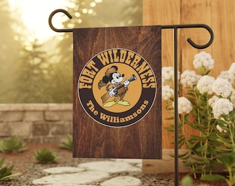 Drapeau de camping Fort Wilderness - Drapeau de jardin personnalisé