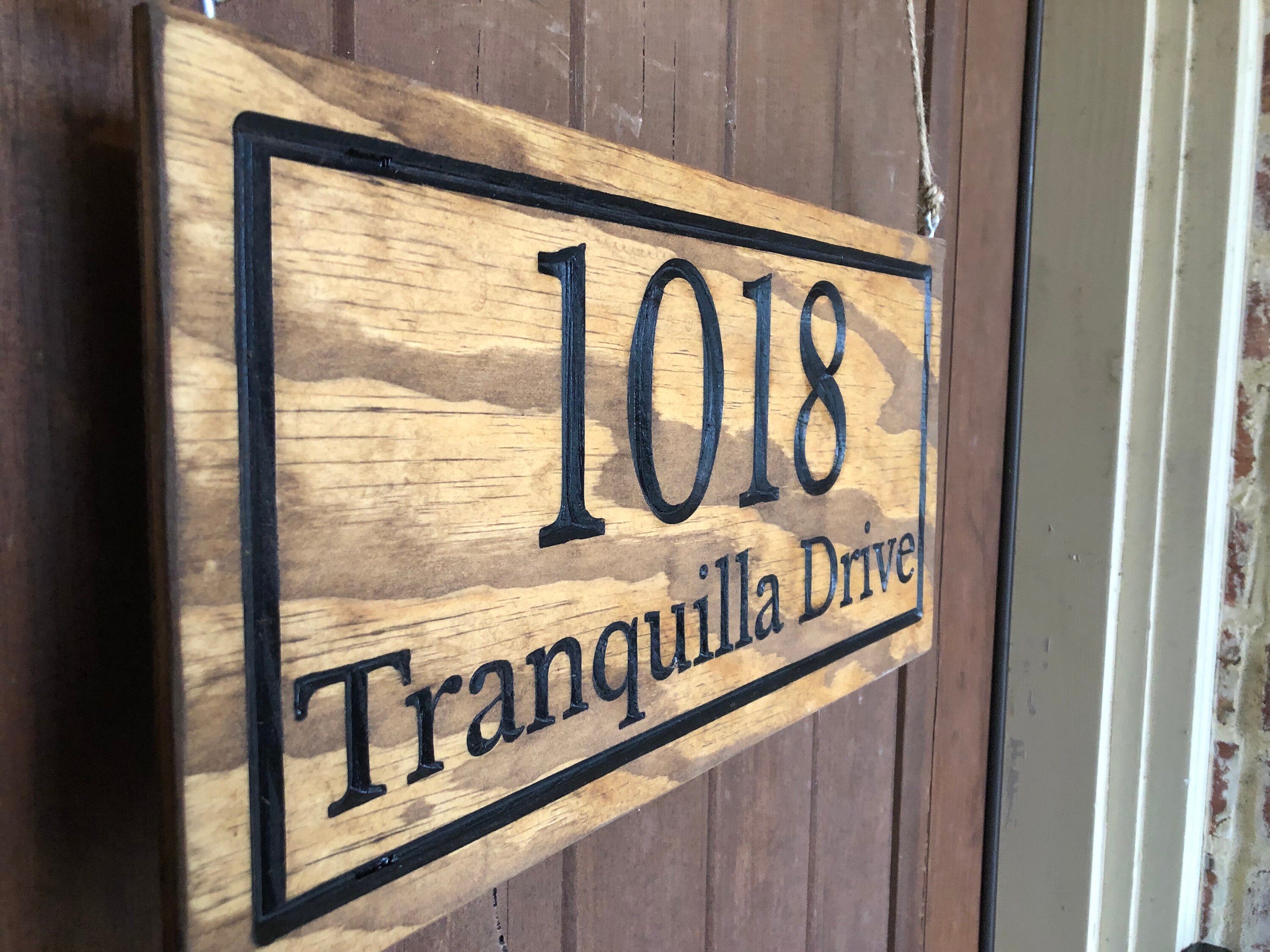 Street Address Custom Personalized Engraved Wooden Signs Etsy