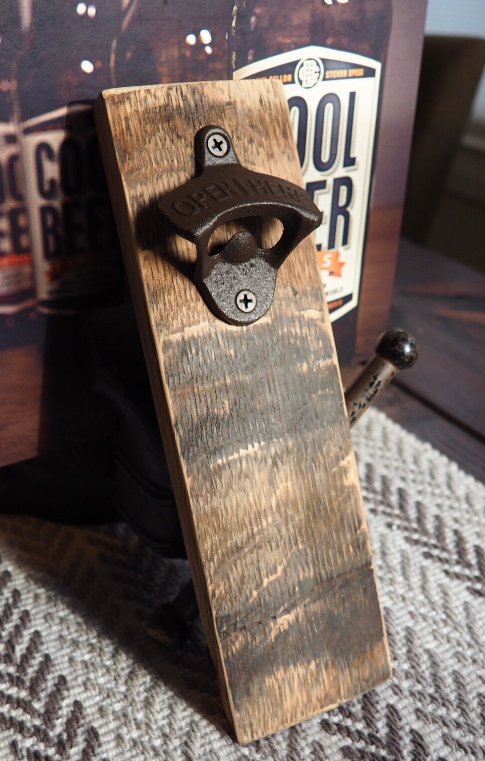 Magnetic Wall Mount Bottle Opener -Compass - Mahogany – Southern