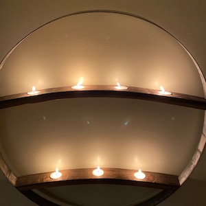Redesigned Hoop & Stave Kerzenhalter / Wandkerzenhalter