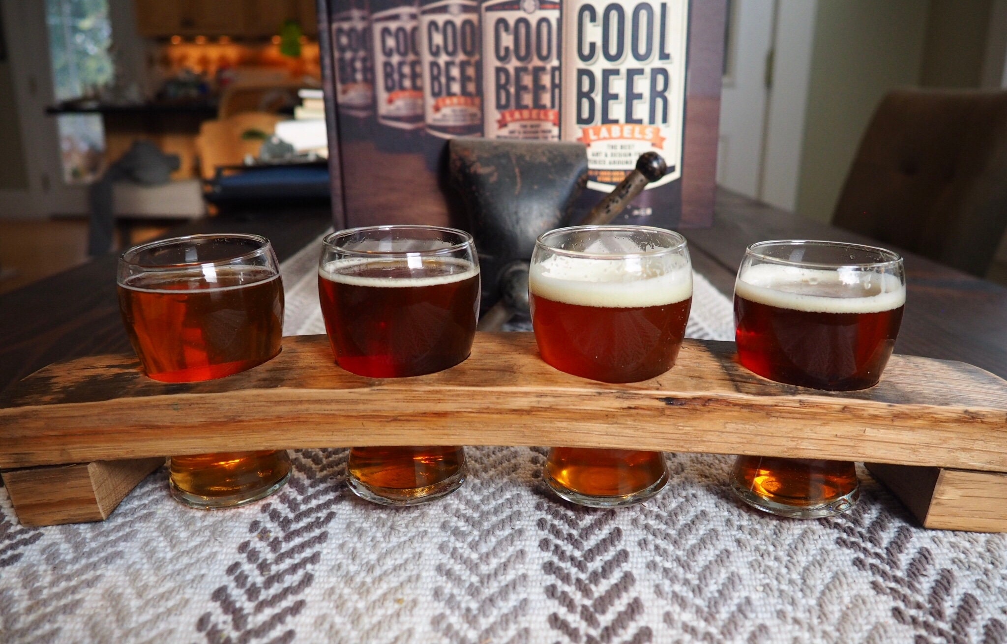 Barrel Stave Beer Flight Board W Glasses Etsy barrel-stave-beer-flight-board-w-glasses-etsy