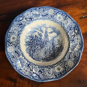 Staffordshire Liberty Blue 7# Dessert Plate (4)