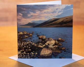 Loch Long Scotland 15 x 15 cm, 6 inch x 6 inch, Blank Photo Greeting Card Suit any occasion