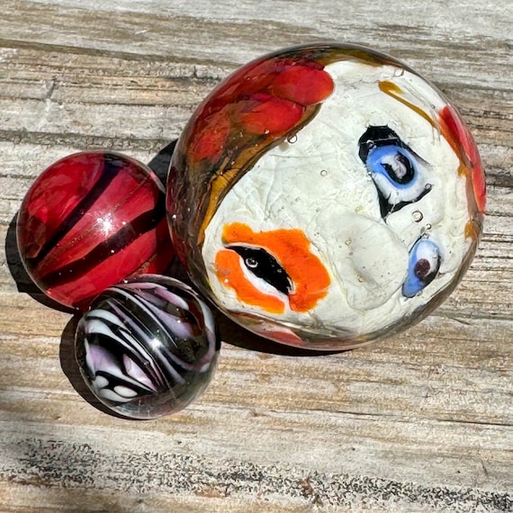 Handmade artisan glass collector's 3 pack