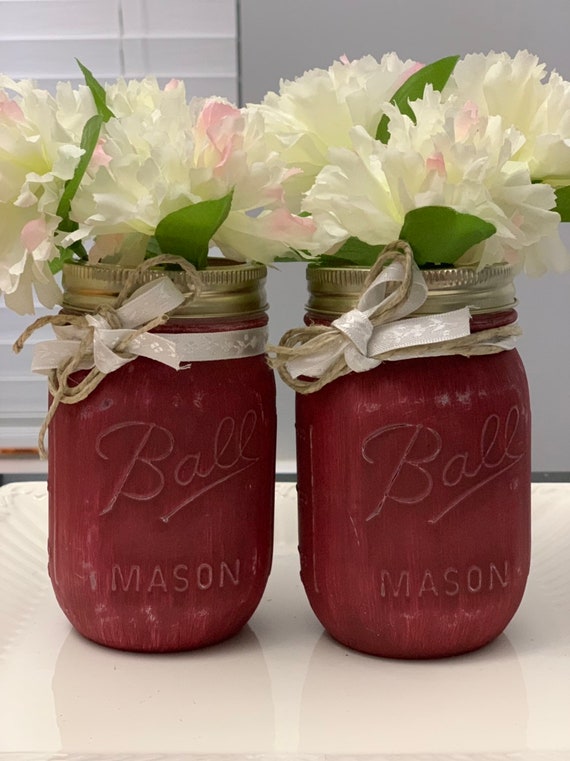 Decorative Mason Jars Etsy