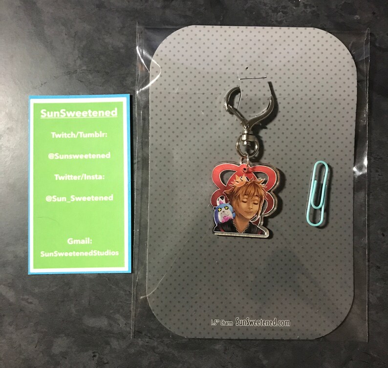 Sleeping King 3D 1.5 Double Sided Clear Acrylic Charm