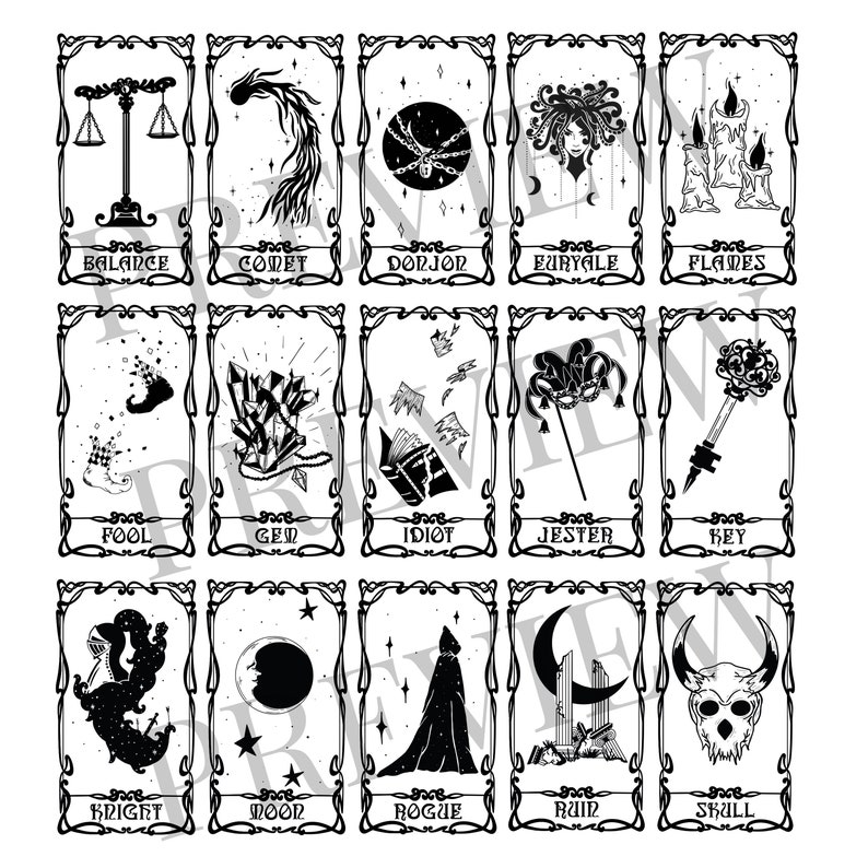 Deck of Many Things Dnd Card Deck Etsy Australia