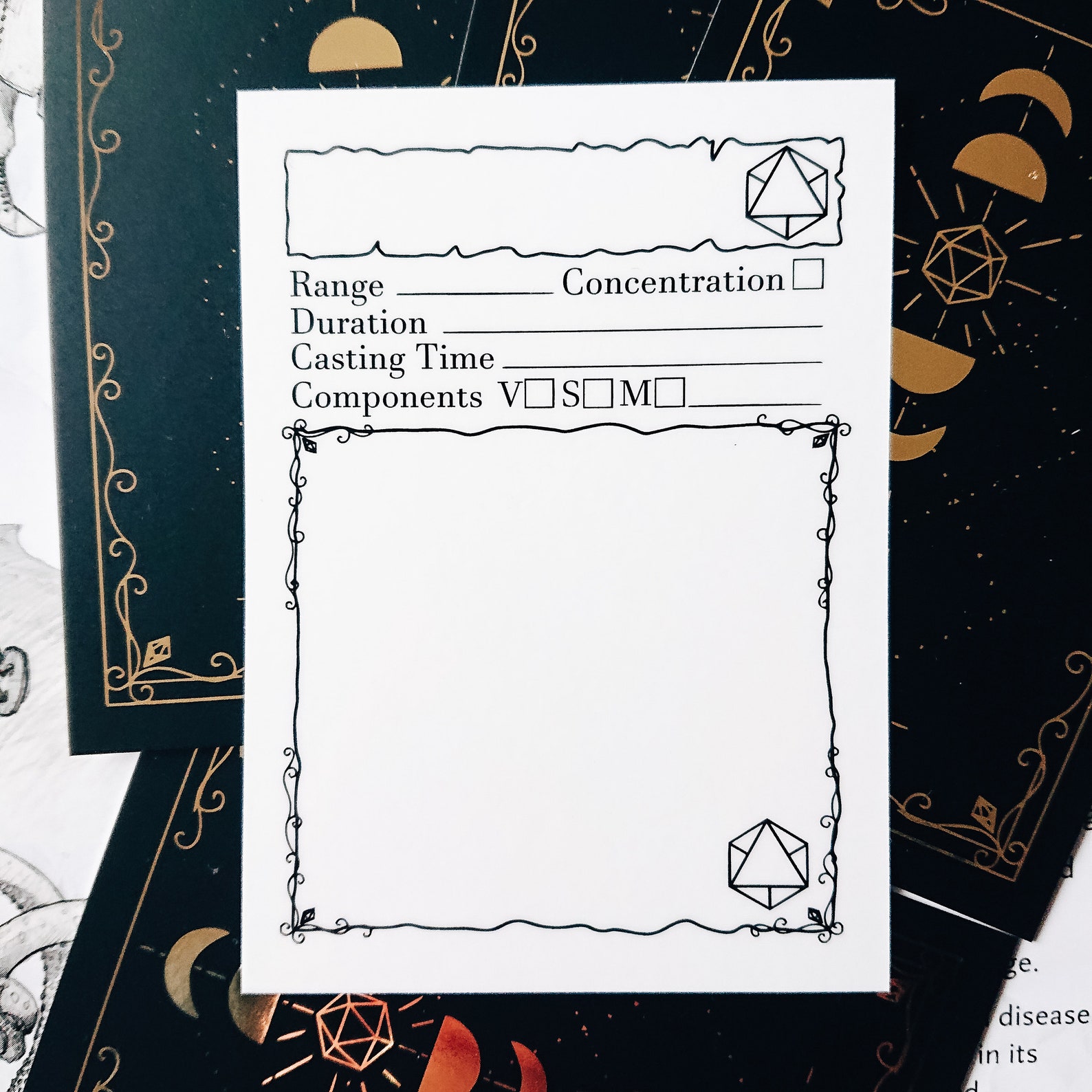 Reusable Blank Dnd Spell Cards Etsy UK