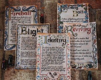 DnD Spell Scroll print