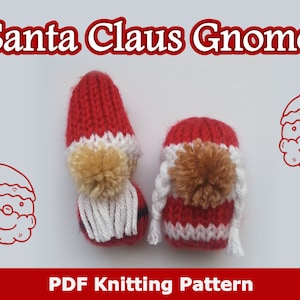 Santa Claus Gnome Knitting Pattern