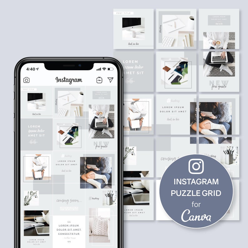 canva instagram grid template canva instagram grid template