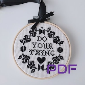 BTS Black Swan Cross Stitch PDF Pattern