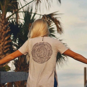 Women’s 100% organic cotton T-shirt Mandala design basics