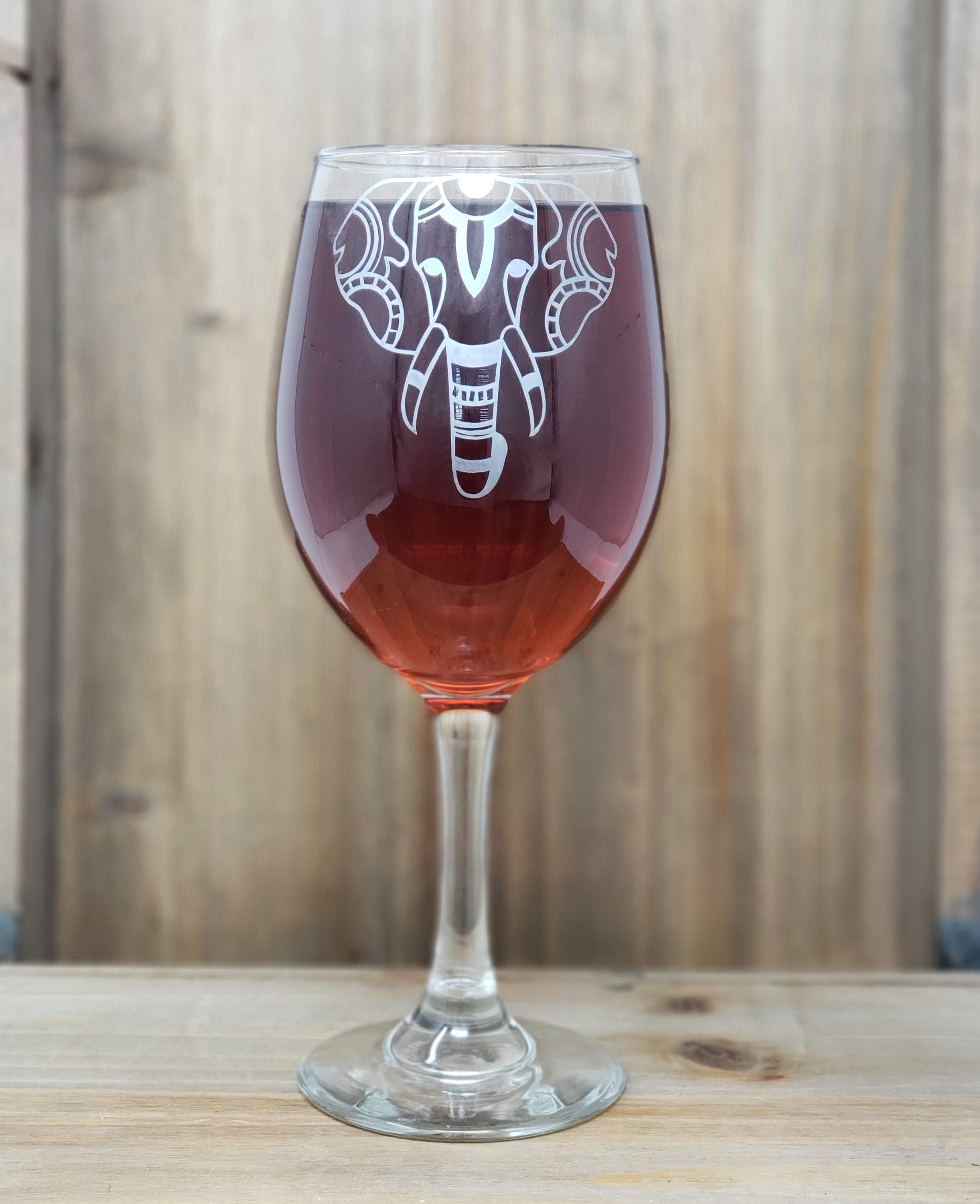 ELEPHANT WINE GLASS // Elephant // Elephant Wine // Elephant Etsy