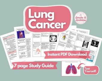 Lung Cancer Study Guide | PA/NP/Medical School | Staging & Treatment (PDF)