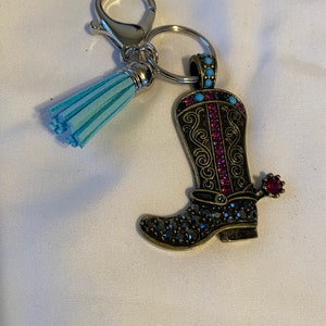 Cowboy Boot Key Chain