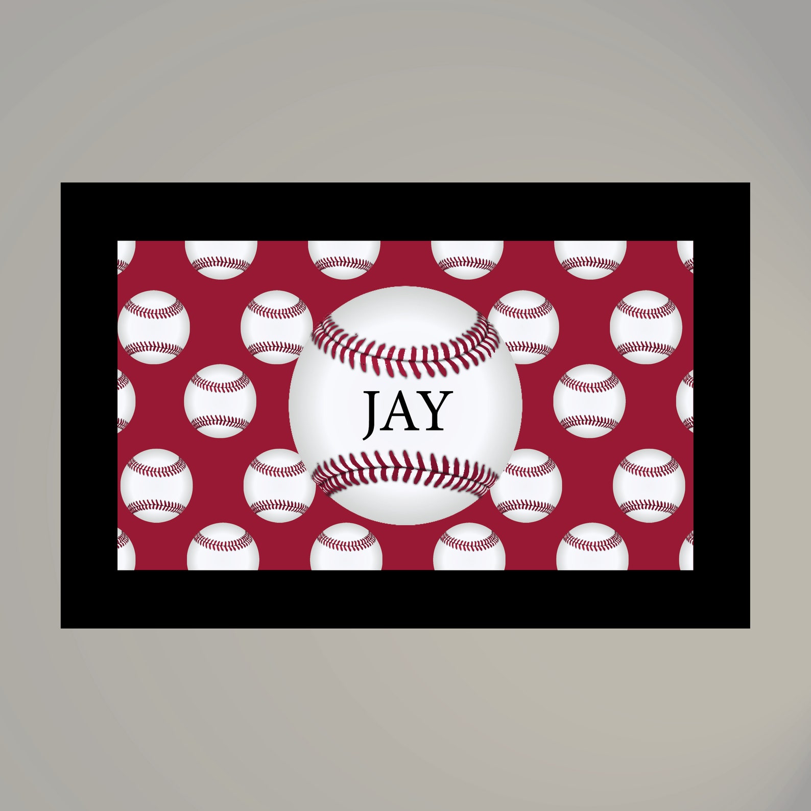 Baseball Personalized Placemat Etsy