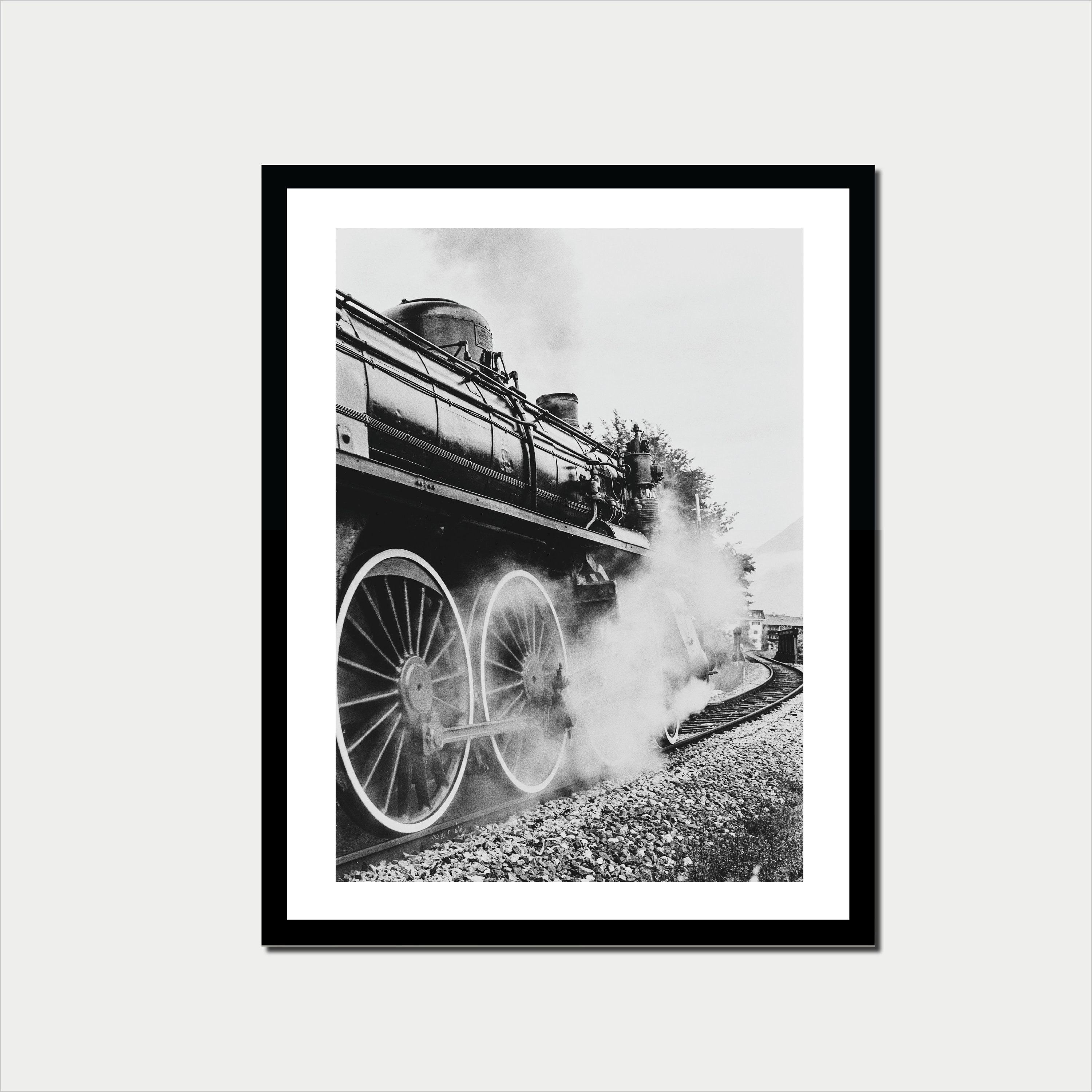 Train Art Train Engine Train Wall Decor Train Canvas Train Etsy