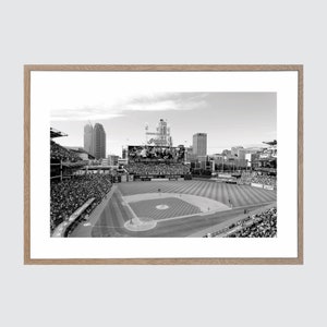 Cleveland Indians Progressive Field, Indians Baseball Stadium, Indians Wall Decor, Indians Canvas, Indians Print, Indians Poster