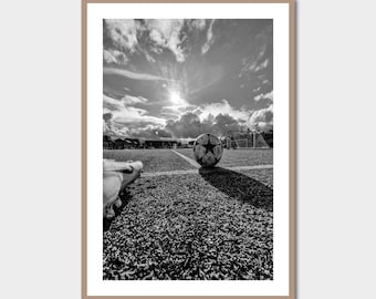 Soccer Stadium Photography Print: Football Wall Decor