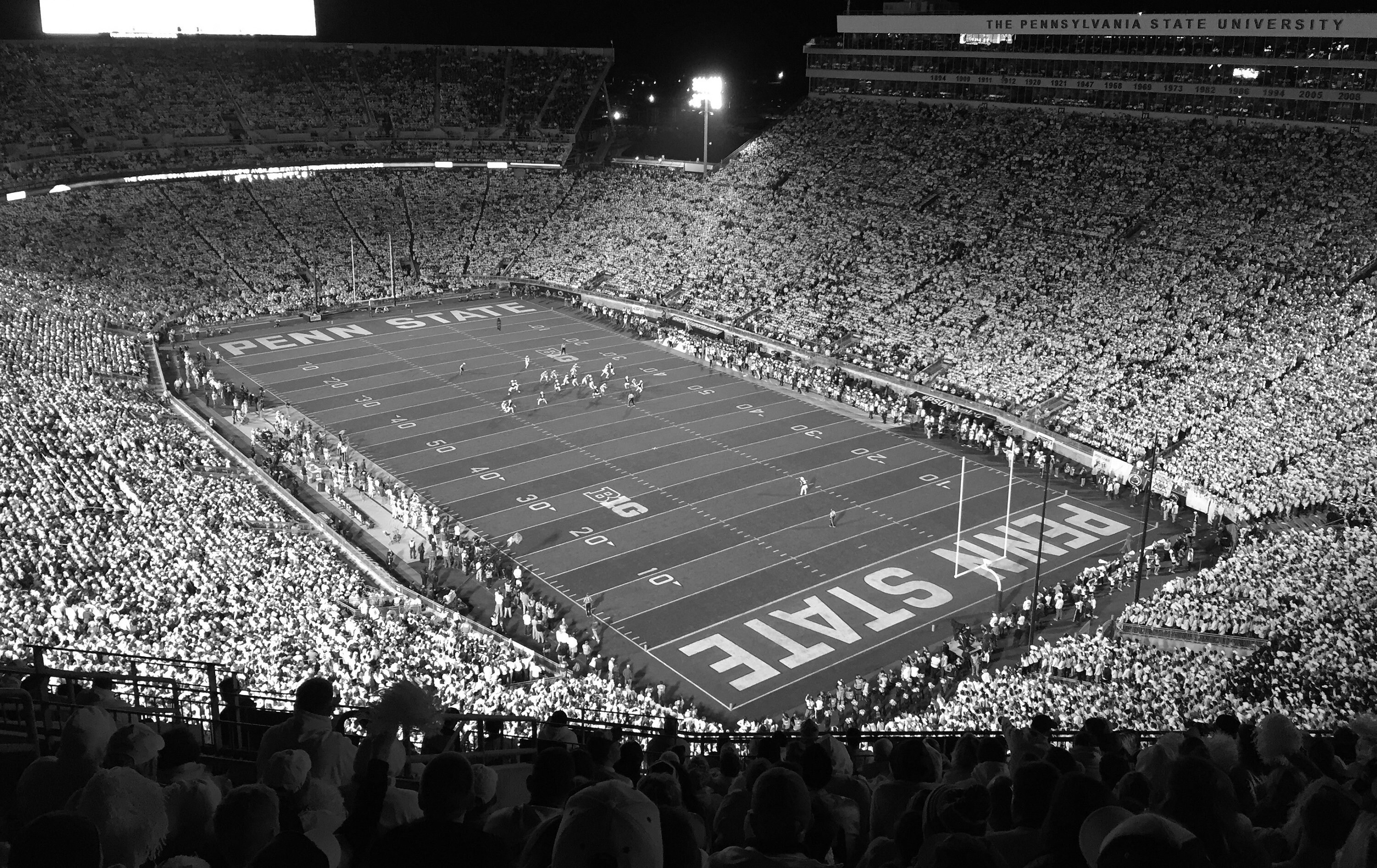 Penn State Football Stadium Print Pennsylvania State Stadium Etsy