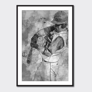 Baseball Print, Baseball Art, Baseball Newspaper Wall Art, Baseball Canvas, Baseball Canvas, Baseball Print, Baseball Framed Print