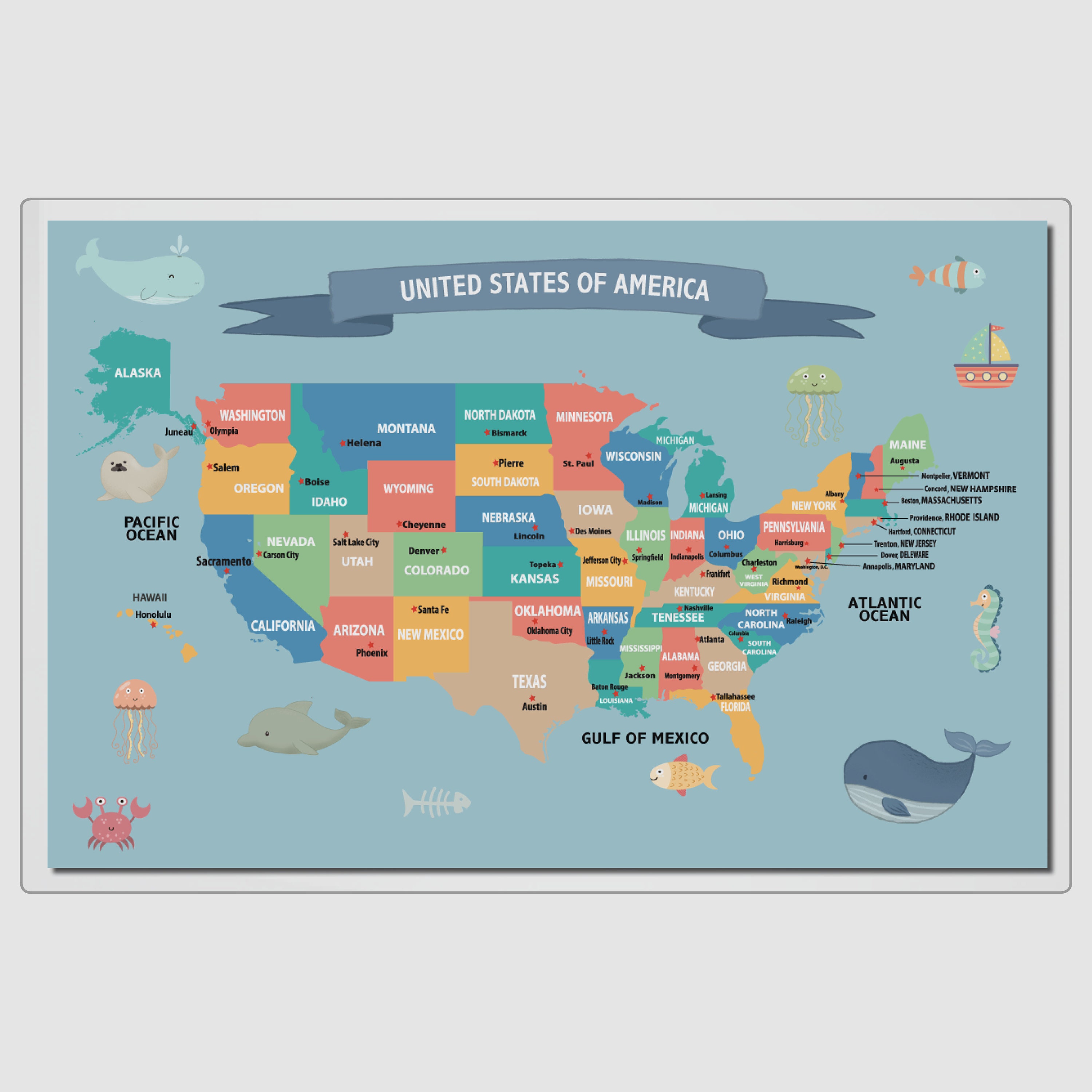United States Map Placemat Practice - Il Fullxfull.3497696486 7dgu 