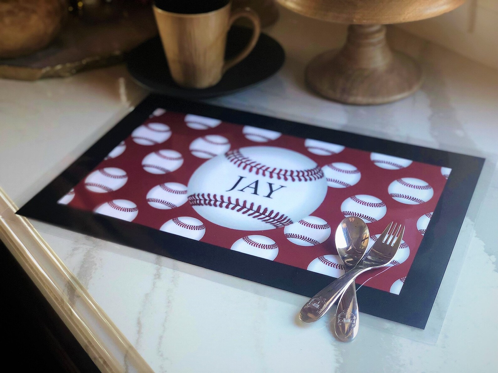 Baseball Personalized Placemat Etsy
