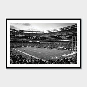 New York Jets Football Stadium Print, NY Jets Football Print,  MetLife Stadium,  Jets Football Canvas, Jets Football Print, NY Jets Art