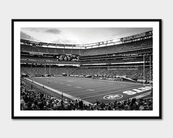 New York Jets Football Stadium Print, NY Jets Football Print,  MetLife Stadium,  Jets Football Canvas, Jets Football Print, NY Jets Art