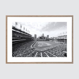 Cleveland Indians Baseball Stadium Photography Wall Art, Indians Baseball Wall Decor, Indians Decor, Indians Canvas, Indians Print