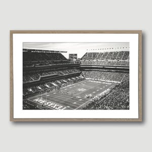 Texas A and M Football Print with towel, Aggies Football Stadium, A and M Football Art, Aggies Print, Football Print
