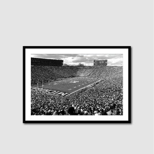Michigan Football Stadium Print, Michigan Football Print,&quot;The Big House&quot; Stadium, Ann Arbor Football Stadium Canvas, University of Michigan