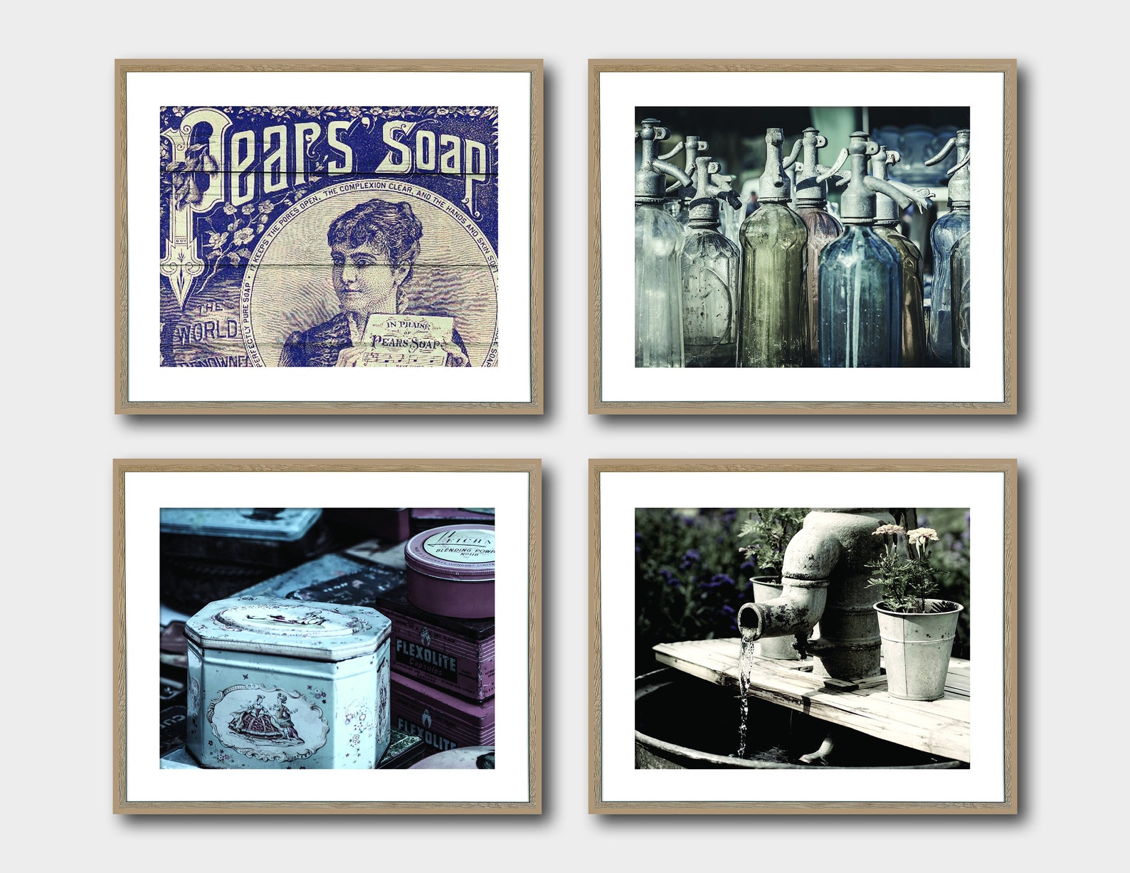 Retro Bathroom Wall Decor, Farmhouse Bathroom, Rustic Bathroom Art ...