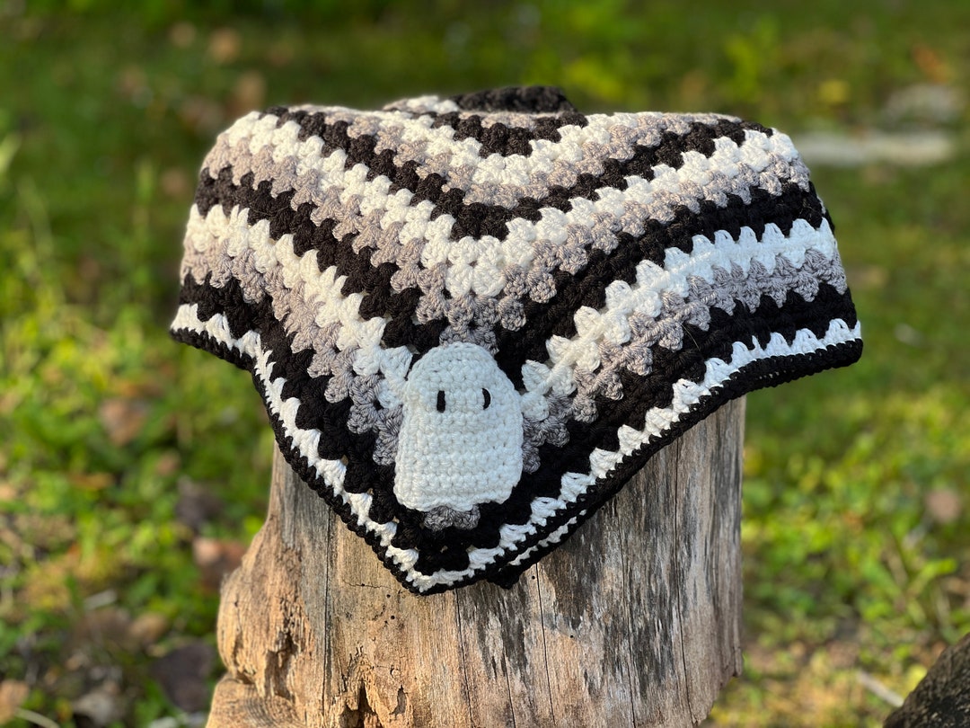 Crochet Goth Baby Blanket Etsy