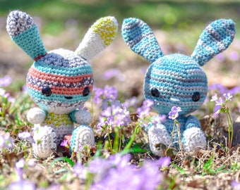 Crochet Bunny Rabbit Amigurumi, Plush Toy for Boy, Gift for Girl, Birthday Present, Woodland Home Decor, Forest Themed Design, Kids Present