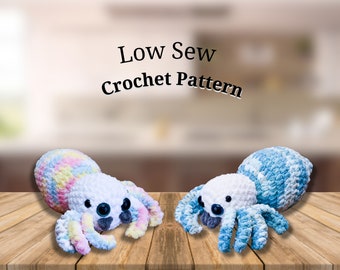 Spider Crochet Pattern, Low Sew Spider Crochet Patterns, Crocheted Jumping Spiders Pattern, Tarantula Pattern, DIGITAL DOWNLOAD PDF