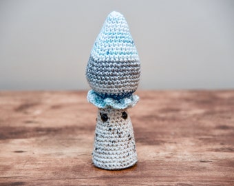 Crochet Mushroom Plush, Stuffed Mushroom Plushie, Crocheted Fiber Art, Fungi Home Decor, Gift for Gardner, Mushrooms Decorations