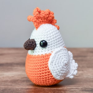 Crochet Bird, Handmade Cute Bird Toy, Avian Home Decor, Amigurumi Crocheted Birds, Plush Toy Stuffed Animal, Birthday Gift for Boy or Girl