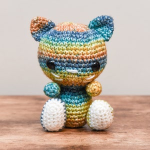 Crochet Cat Stuffed Plush, Amigurumi Kitten Plushie, Birthday Gift for Boy or Girl, Kitten Stuffed Animal