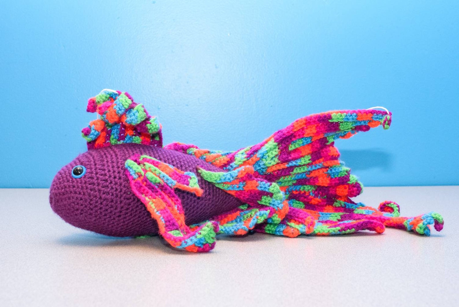 Large Fish Plush Crochet Toy Amigurumi Stuffed Animal | Etsy