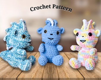 Cute Monster Crochet Pattern, Amigurumi Baby Dragon Patterns, Goblin  Crocheted Pattern, DIGITAL DOWNLOAD PDF
