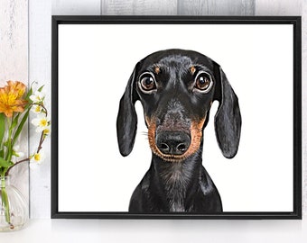 custom pet portrait print gift for mom or dad | dog portrait| custom pet portrait | cat digital download file | Pet Illustration |